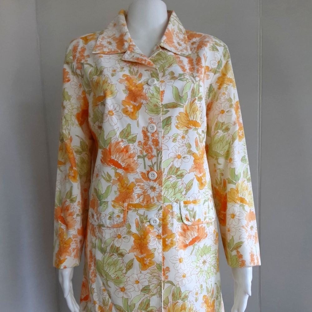 GYMBOREE WOMEN'S 100% COTTON YELLOW 3QTR SPRING COAT SZ L